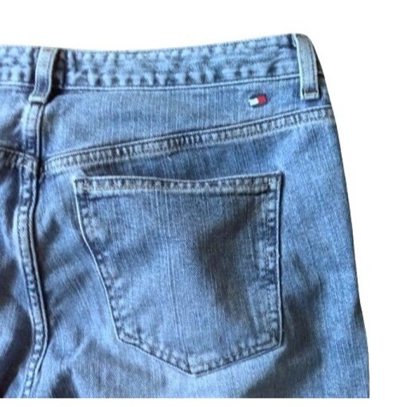 Tommy Hilfiger Vintage Y2K Snap Jeans Blue Women’s 10 Mid Rise Straight Leg - Picture 4 of 5